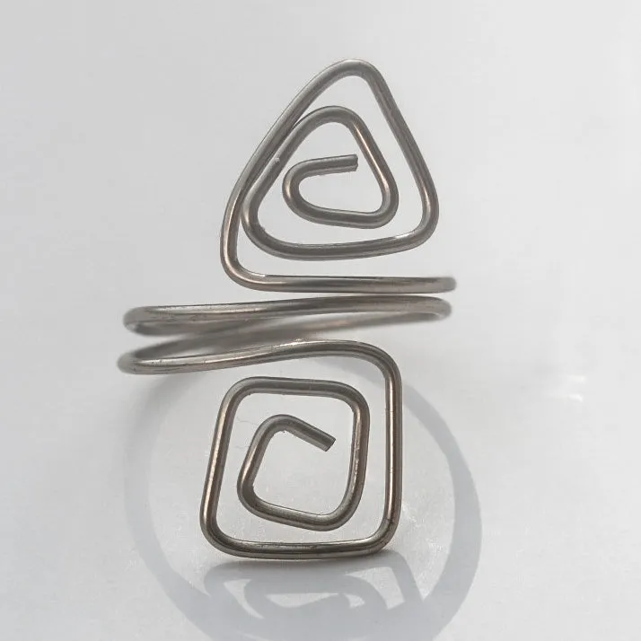 Square/Triangle Adjustable Wire Ring (click for colors)