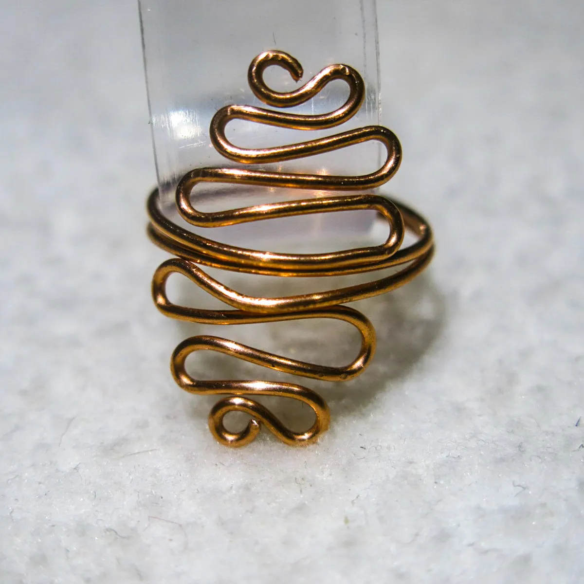 Squiggles Adjustable Wire Ring (click for colors)