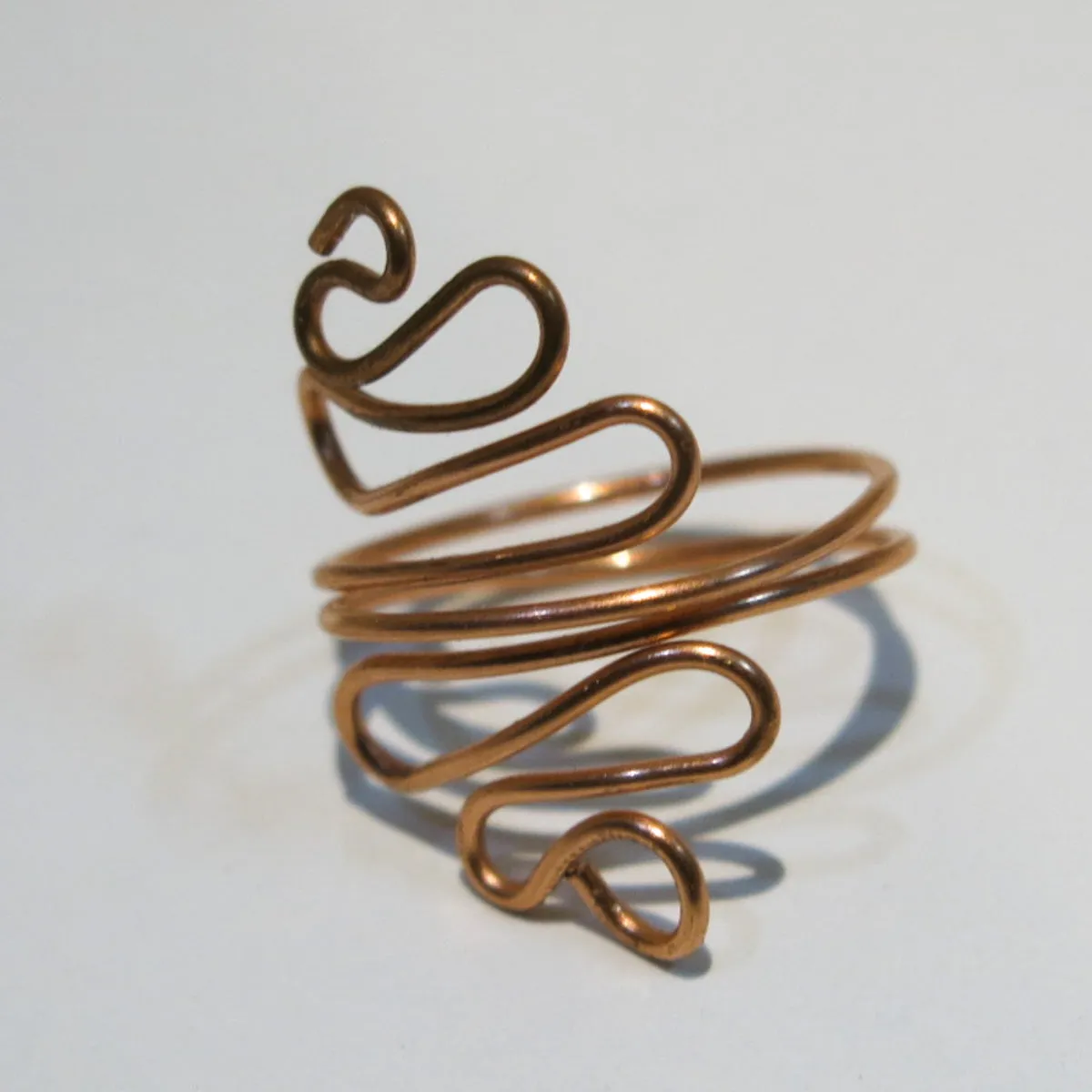 Squiggles Adjustable Wire Ring (click for colors)