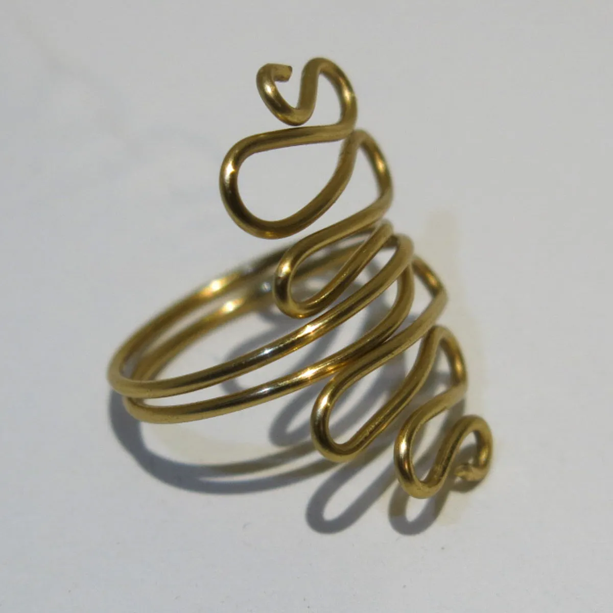 Squiggles Adjustable Wire Ring (click for colors)