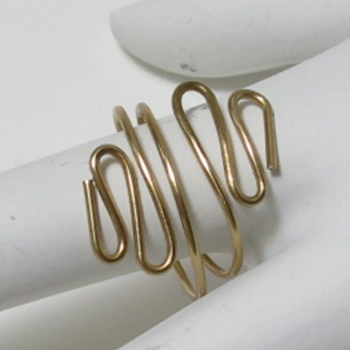 Squiggles Adjustable Wire Ring (click for colors)