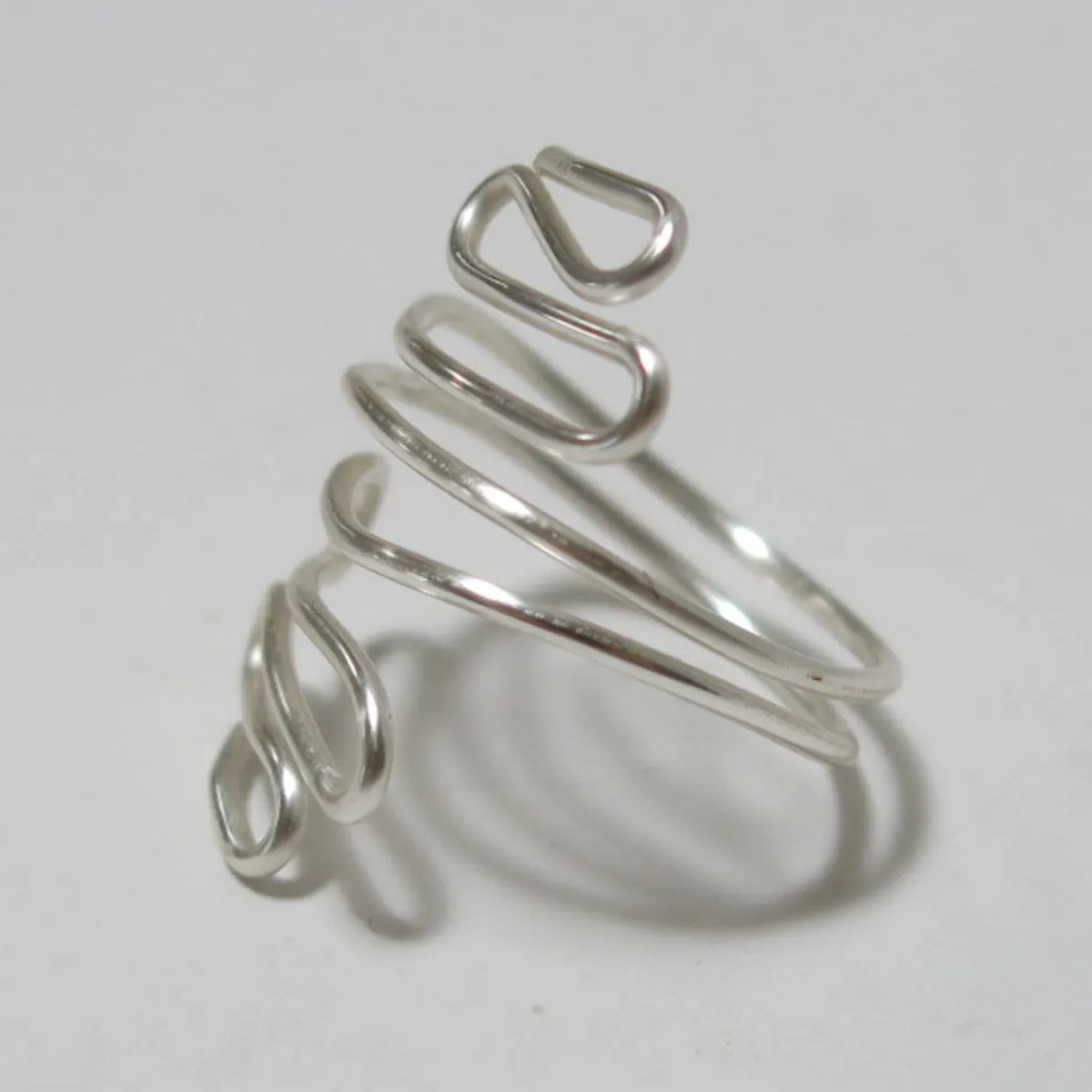 Squiggles Adjustable Wire Ring (click for colors)