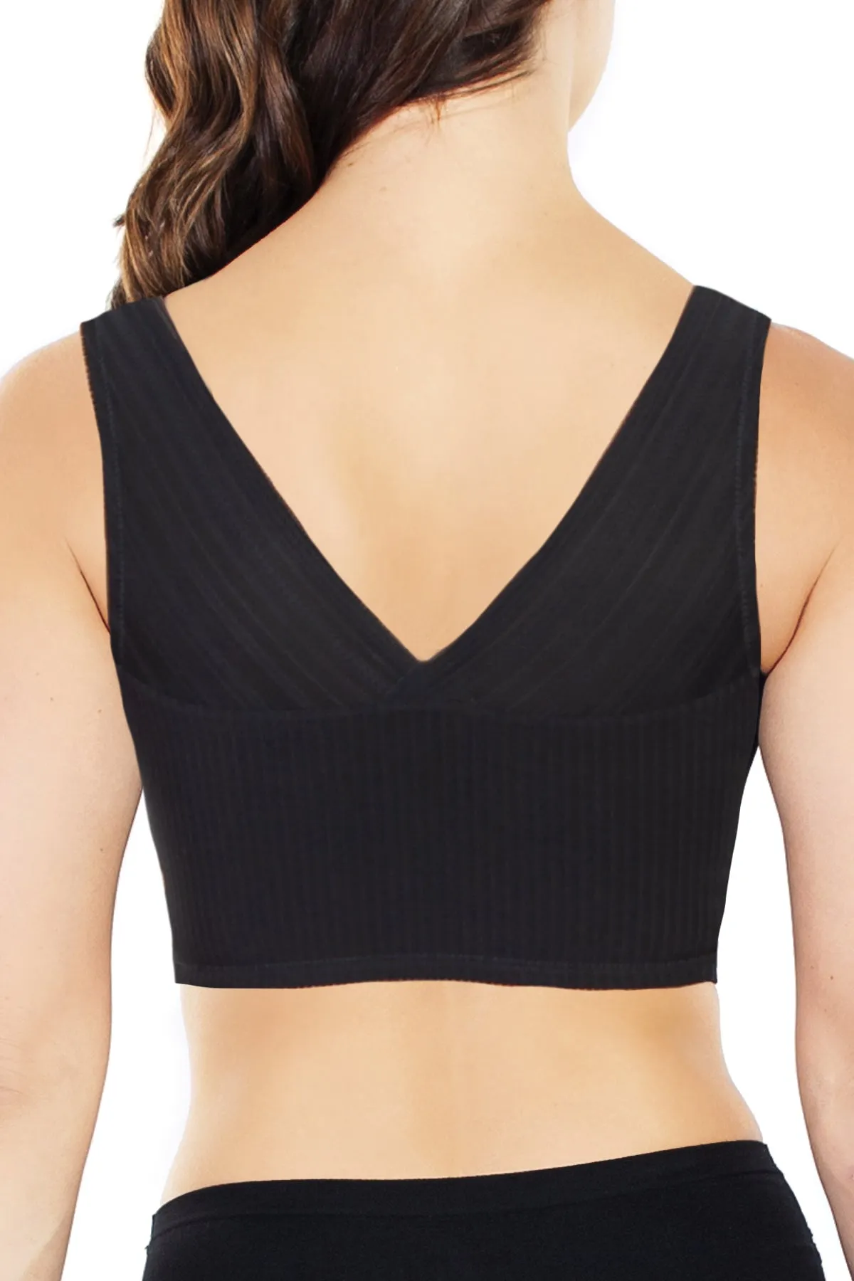 Striped Mesh Leisure Bra