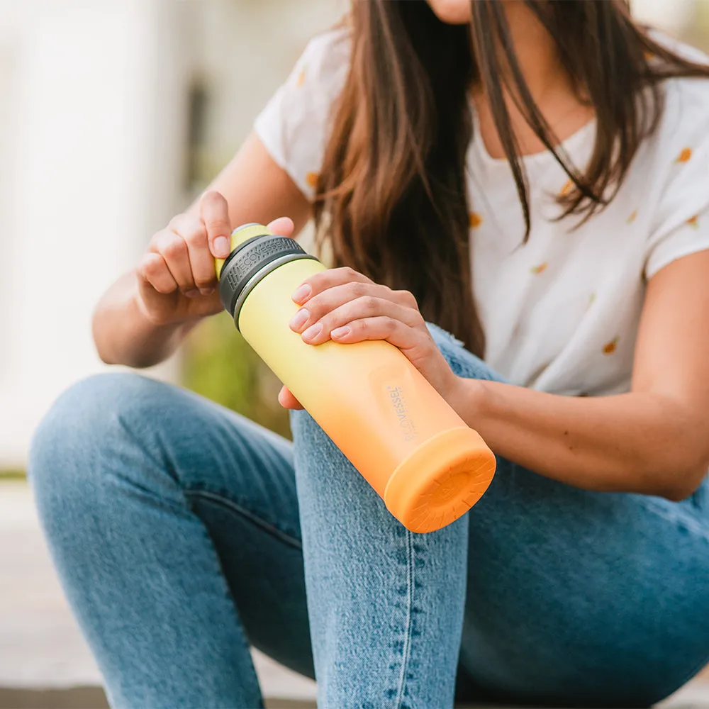 The Boulder - 20 oz Bottle with Screw Top & Strainer