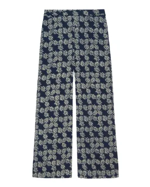 The Dance Pant. -- Navy Scattered Daisy