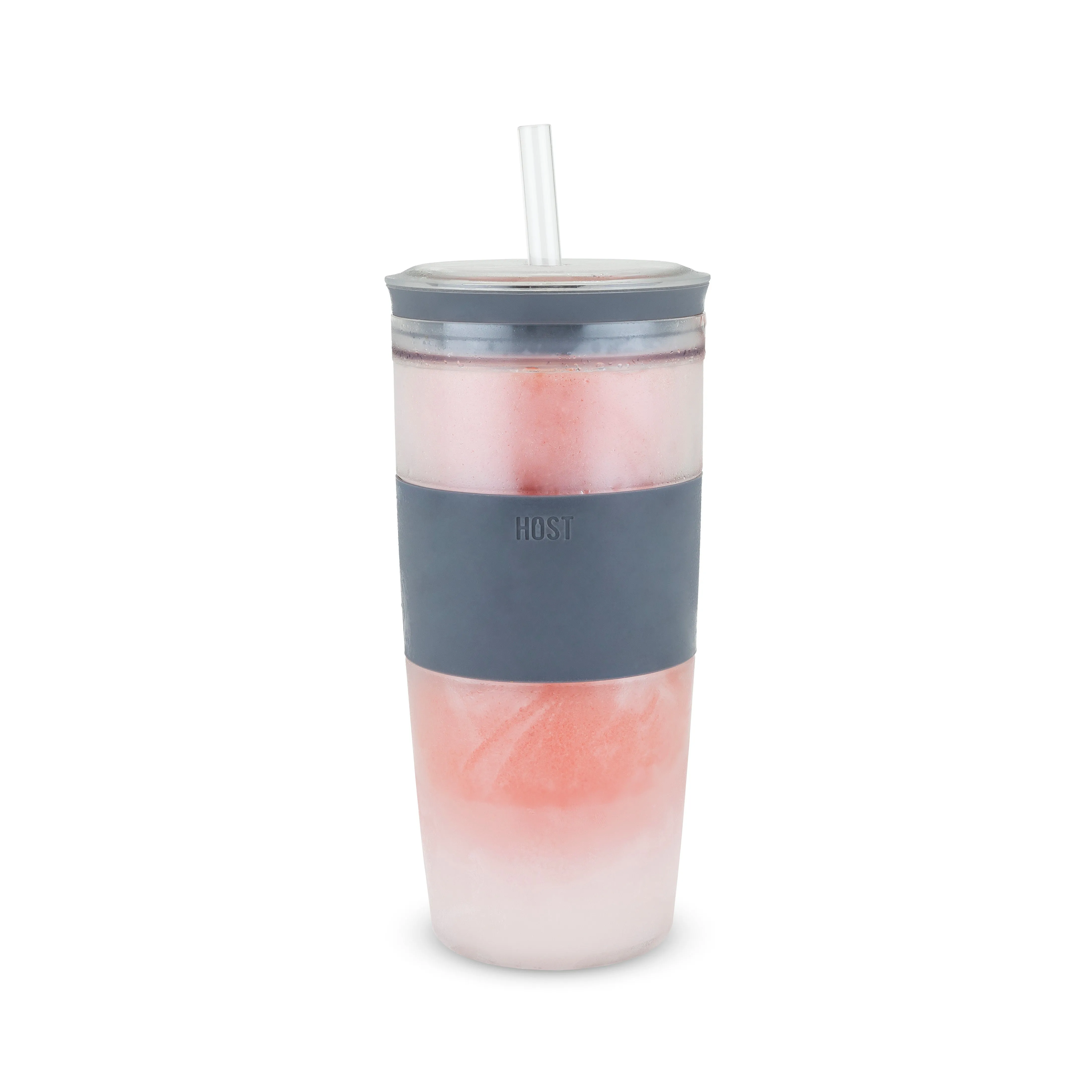 Tumbler FREEZE™ Cooling Cup in Grey with Lid and Straw