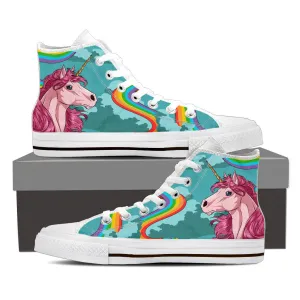 UNICORN RAINBOW HIGH-TOP SHOES WOMEN - FREE SHIPPING WORLDWIDE