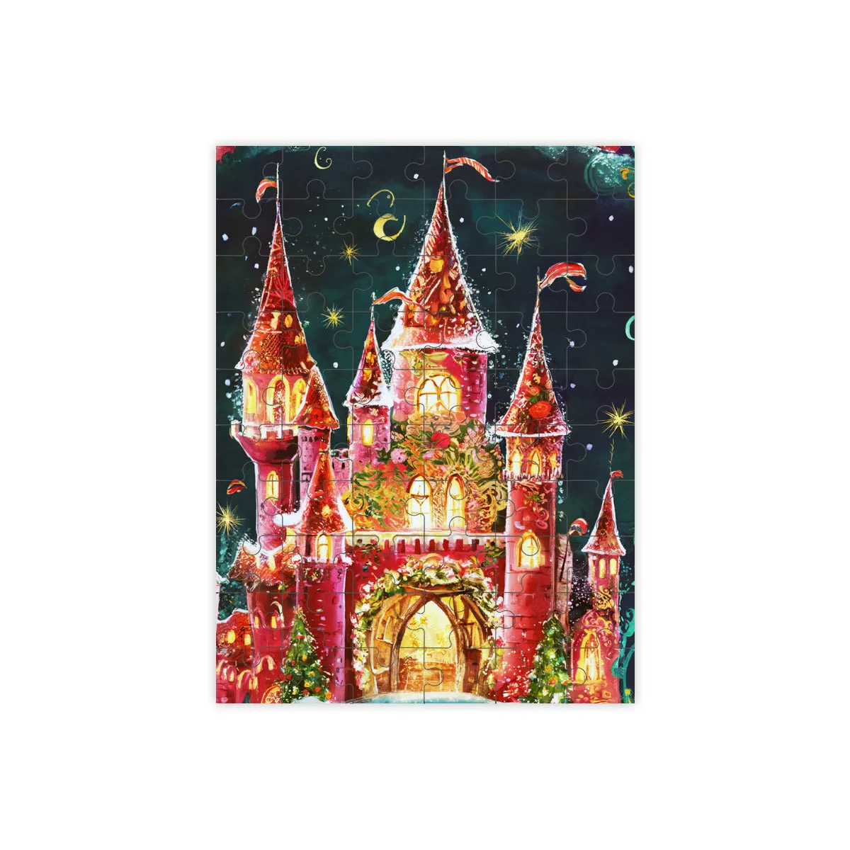 Vampire Art Christmas Enchanted Castle Puzzle