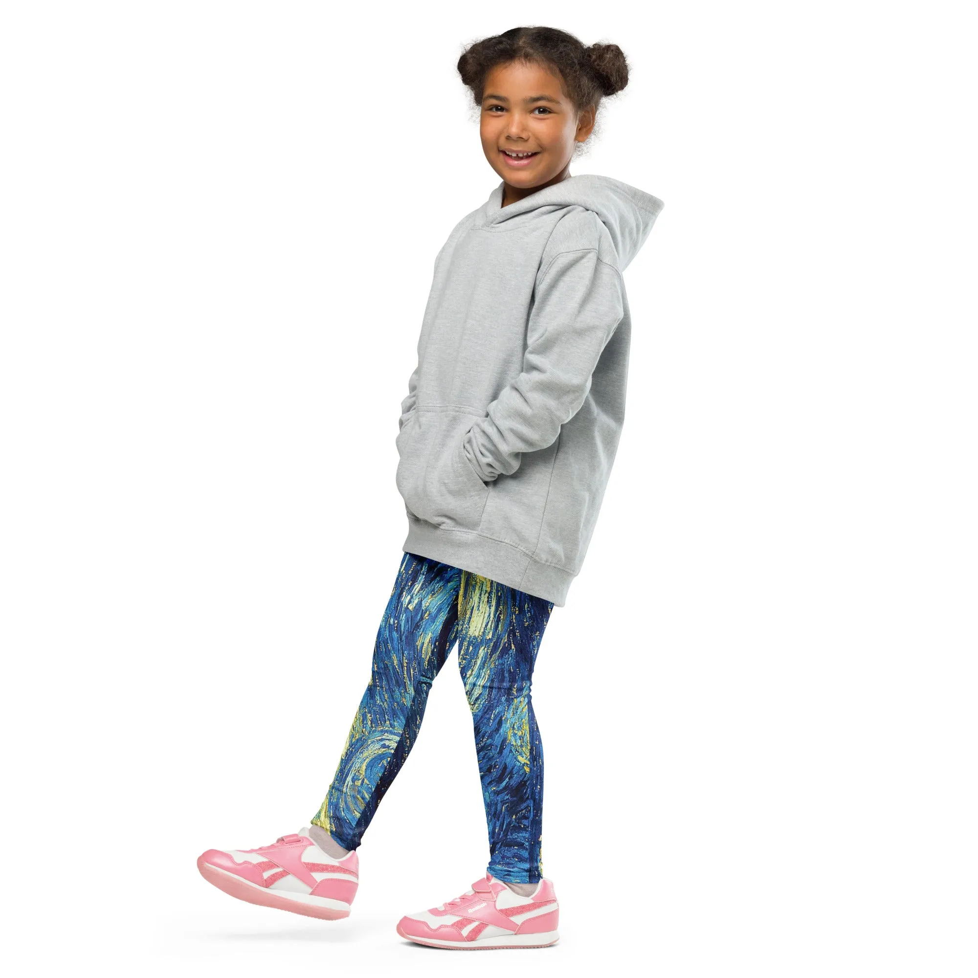 Van Gogh Inspired Starry Night Kids Leggings