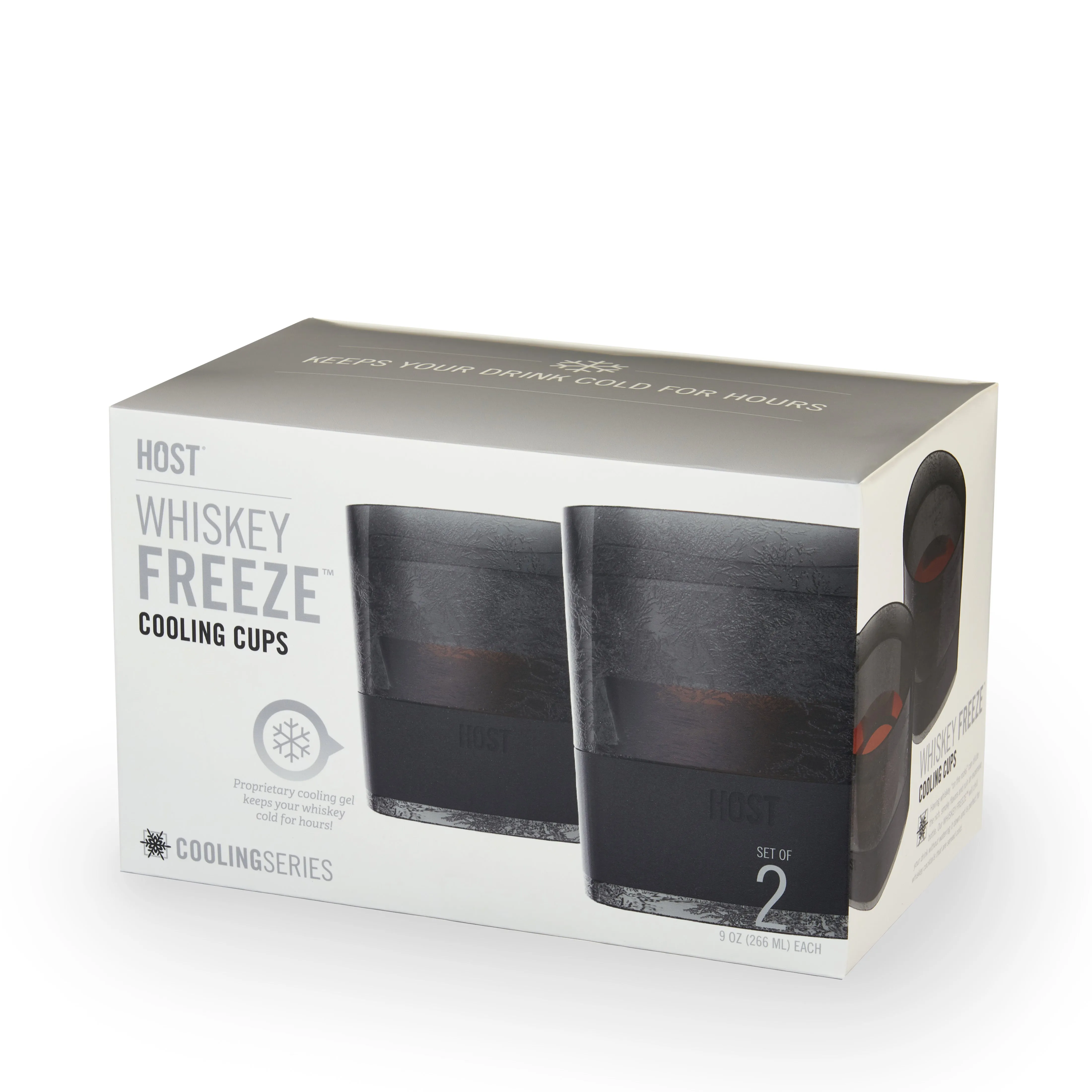 Whiskey FREEZE™ Cooling Cup in Smoke, Set of 2