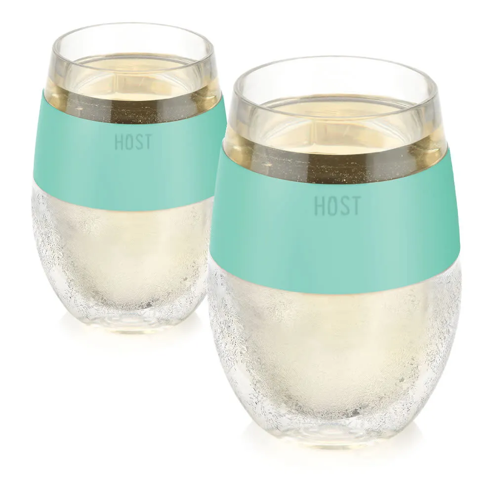 Wine FREEZE™ Cooling Cup in Mint, Set of 2