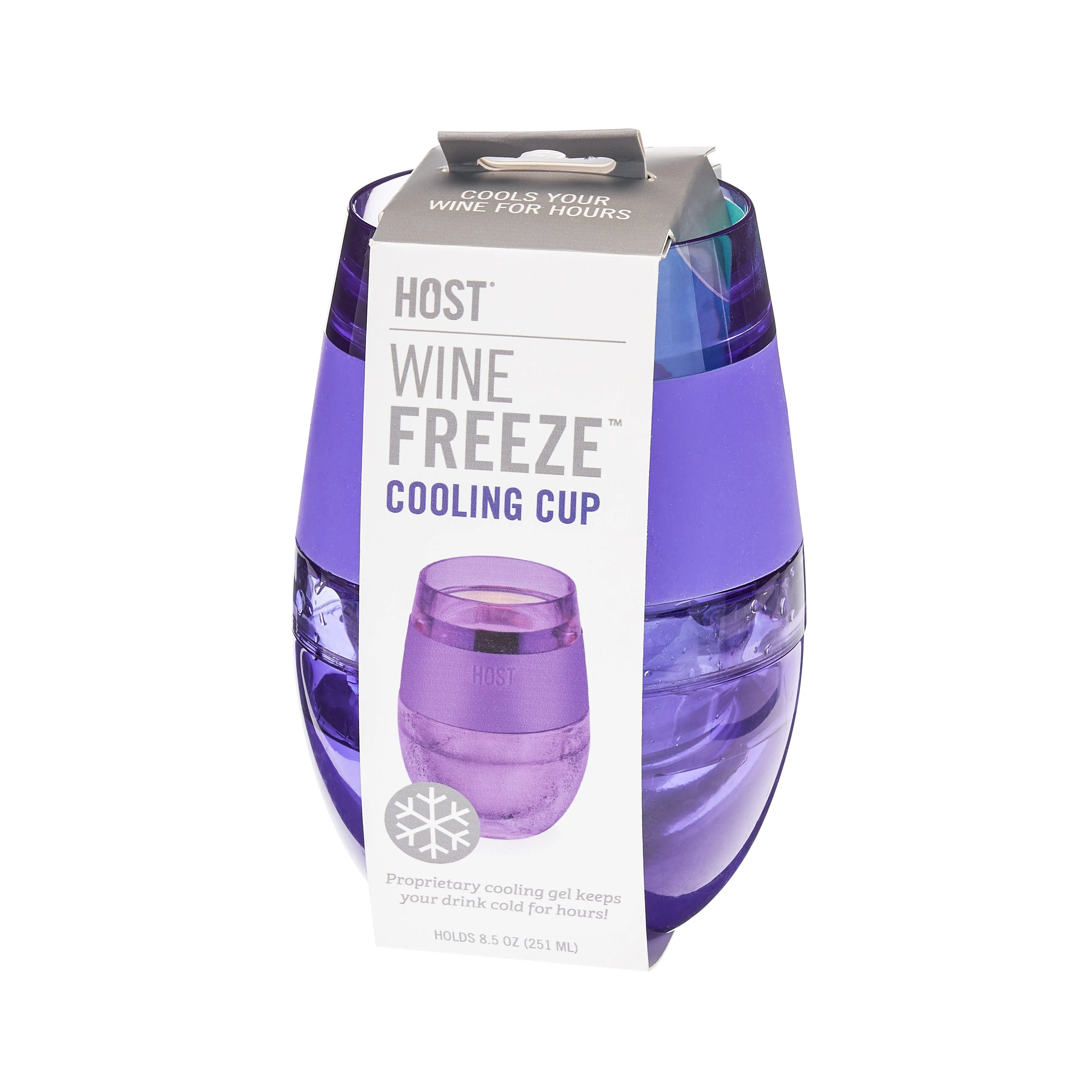 Wine FREEZE™ Cooling Cup in Translucent Purple