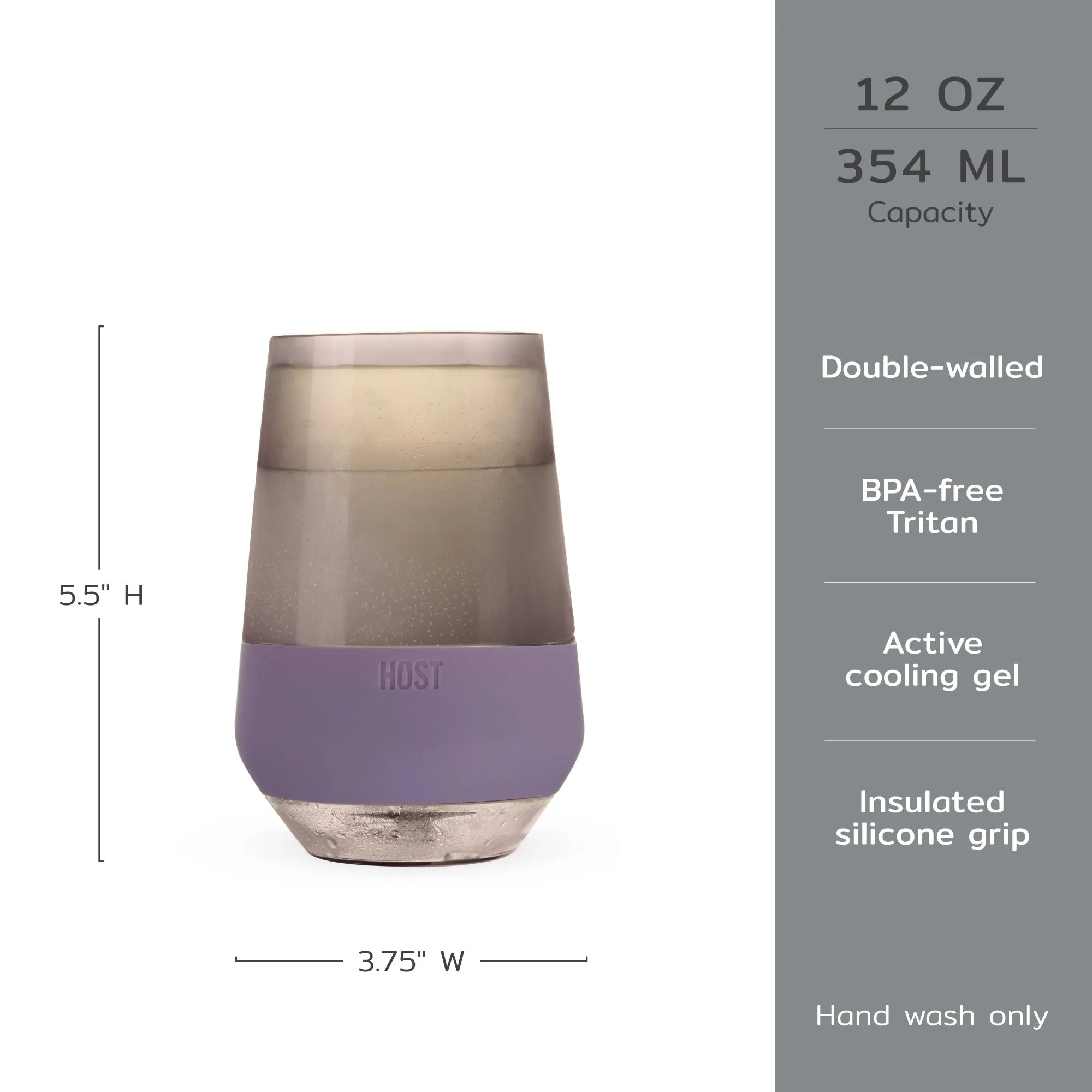 Wine FREEZE™ XL in Deep Lilac, Set of 2