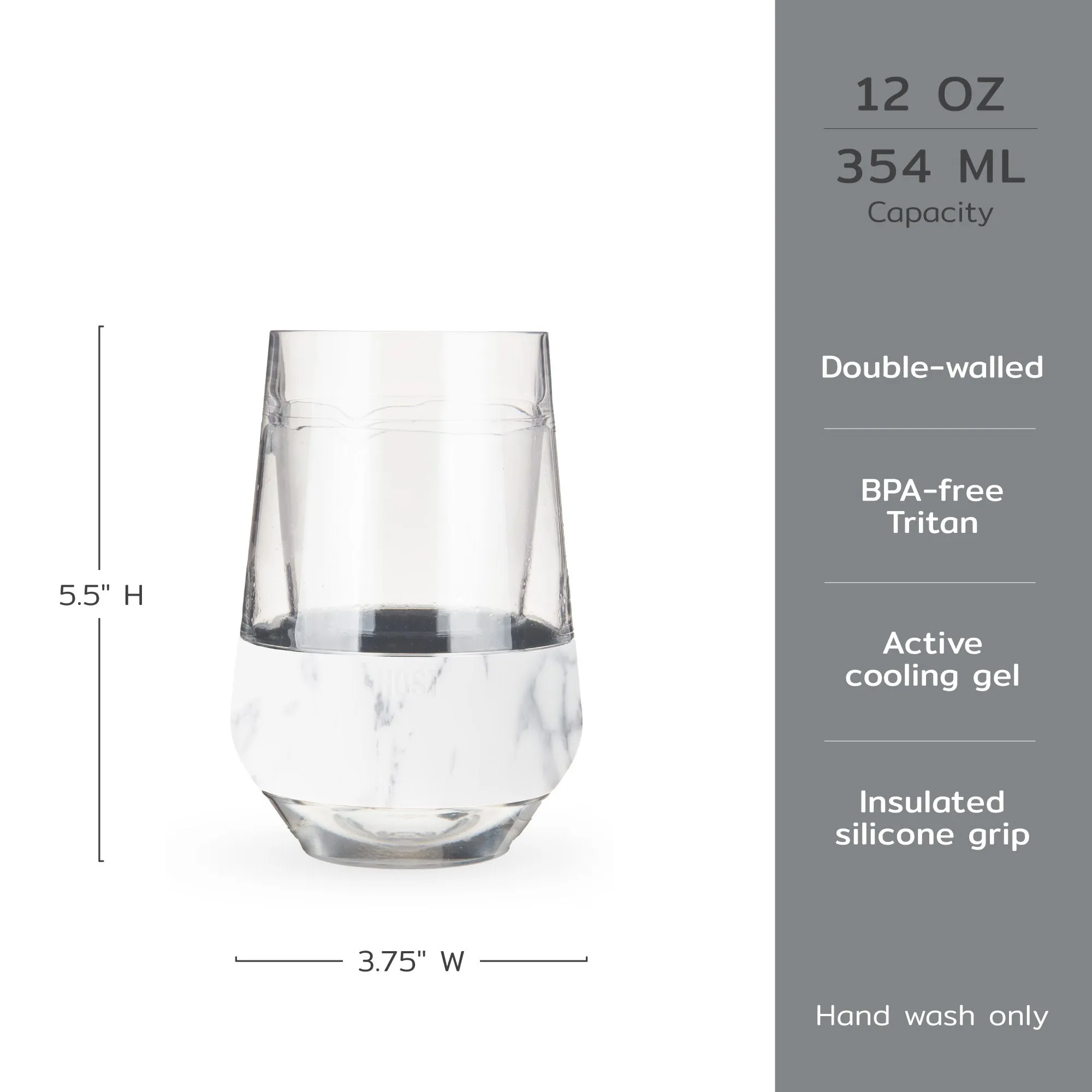 Wine FREEZE™ XL in Marble, Set of 2