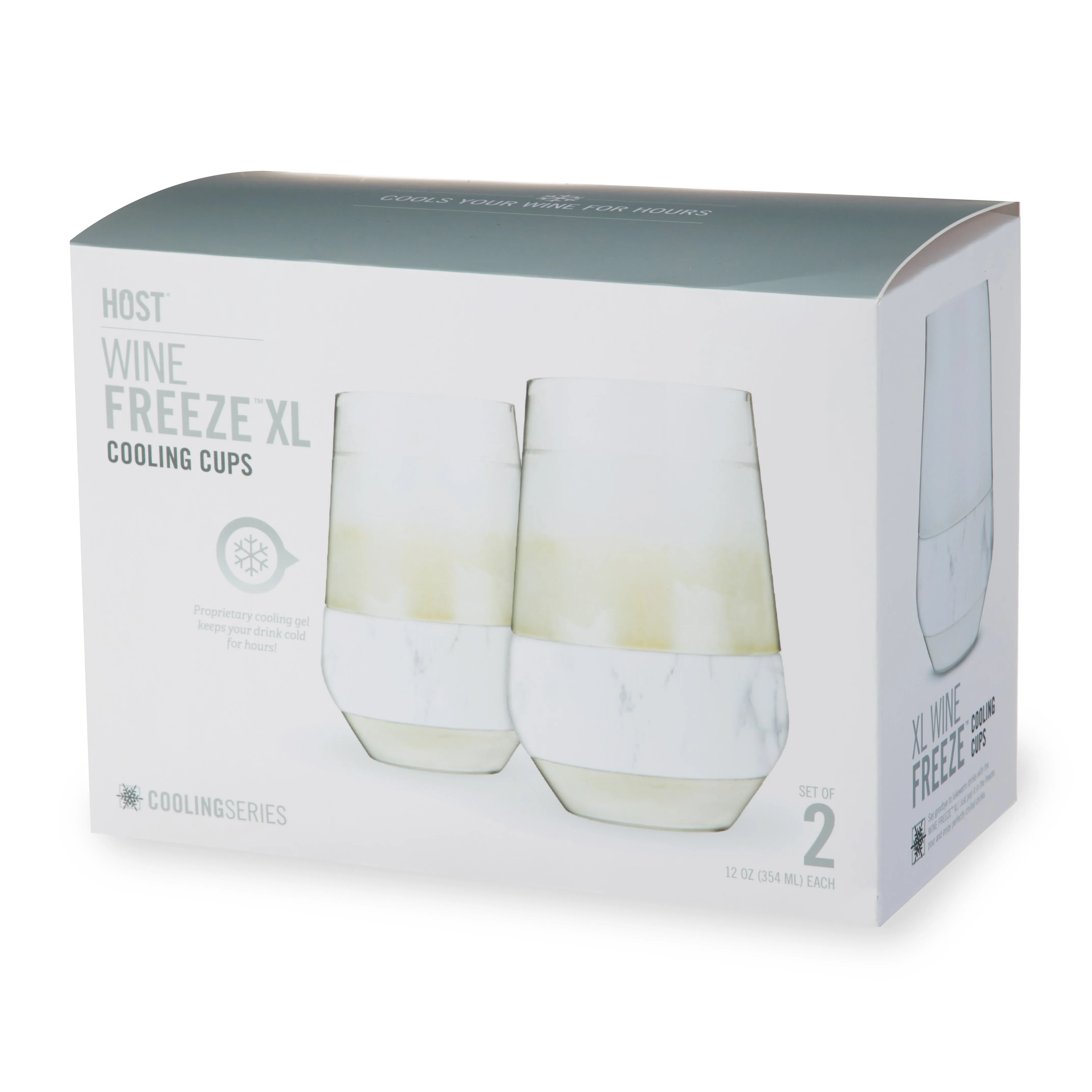 Wine FREEZE™ XL in Marble, Set of 2