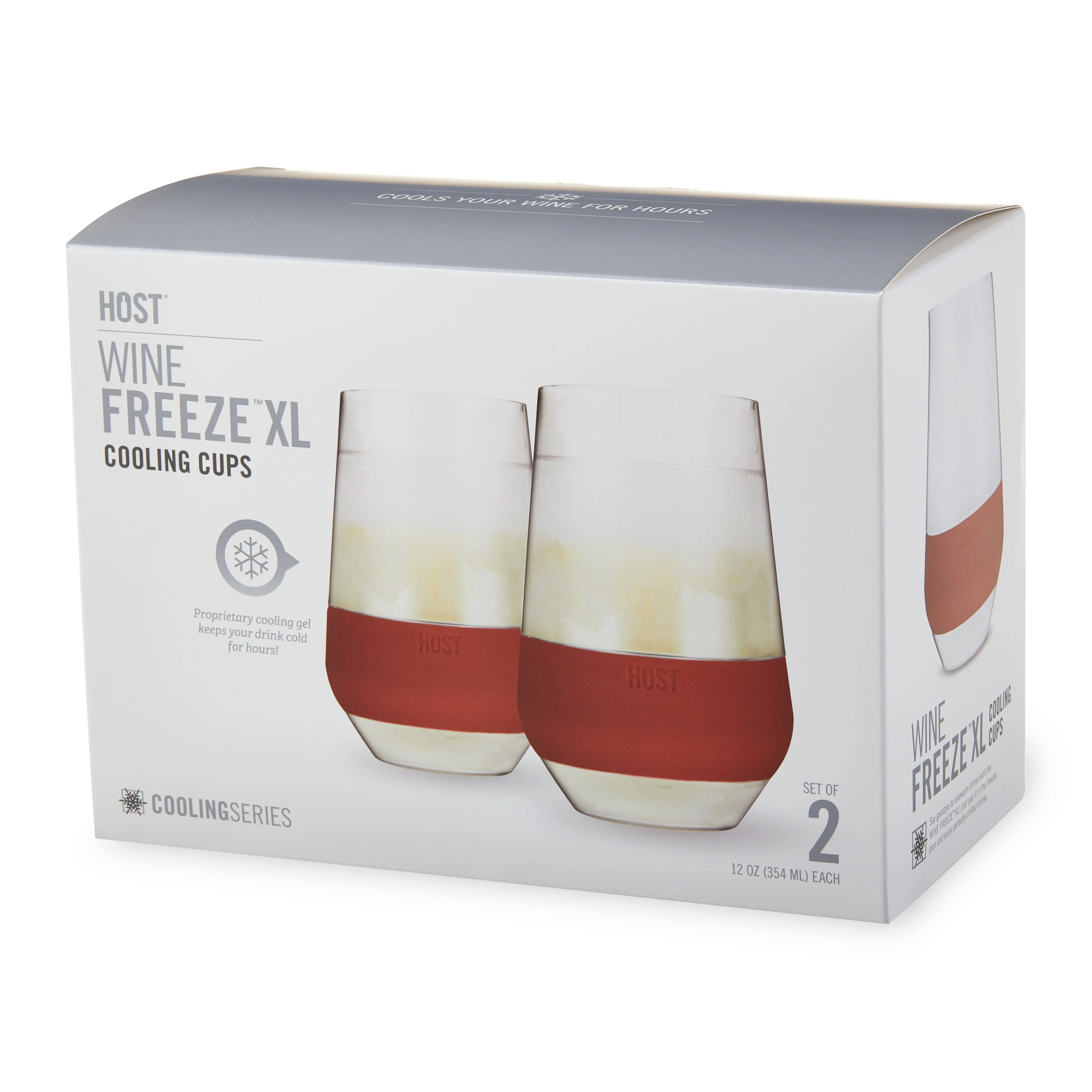 Wine FREEZE™ XL in Terra Cotta, Set of 2