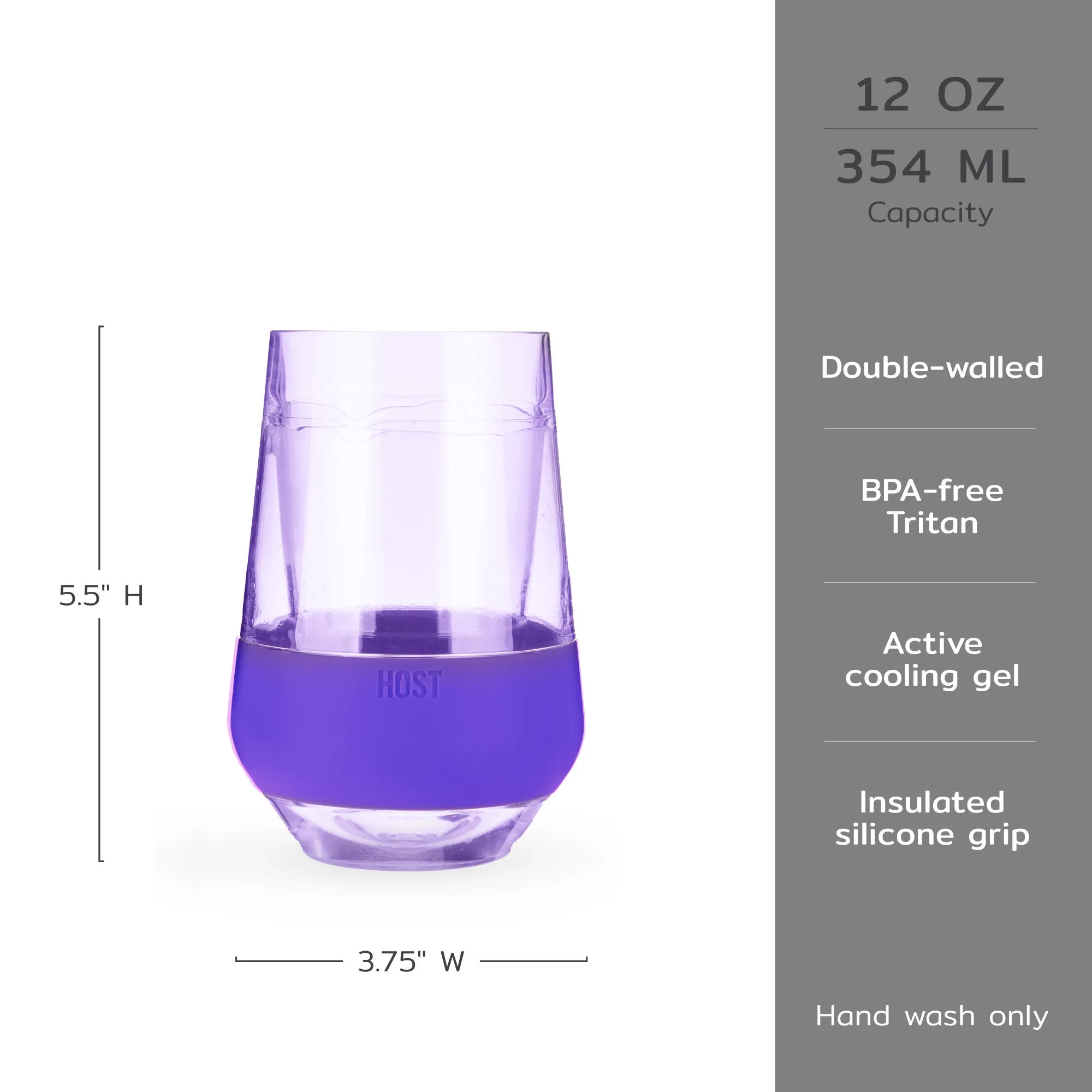 Wine FREEZE™ XL in Tinted Multicolor, Set of 4