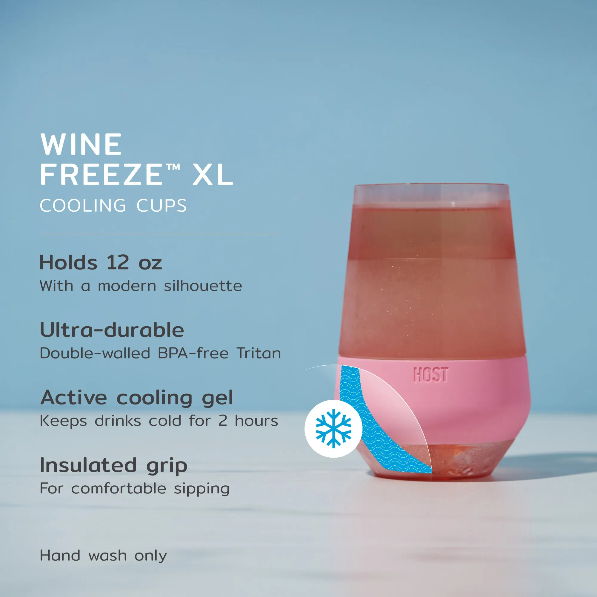 Wine FREEZE™ XL in Tinted Multicolor, Set of 4