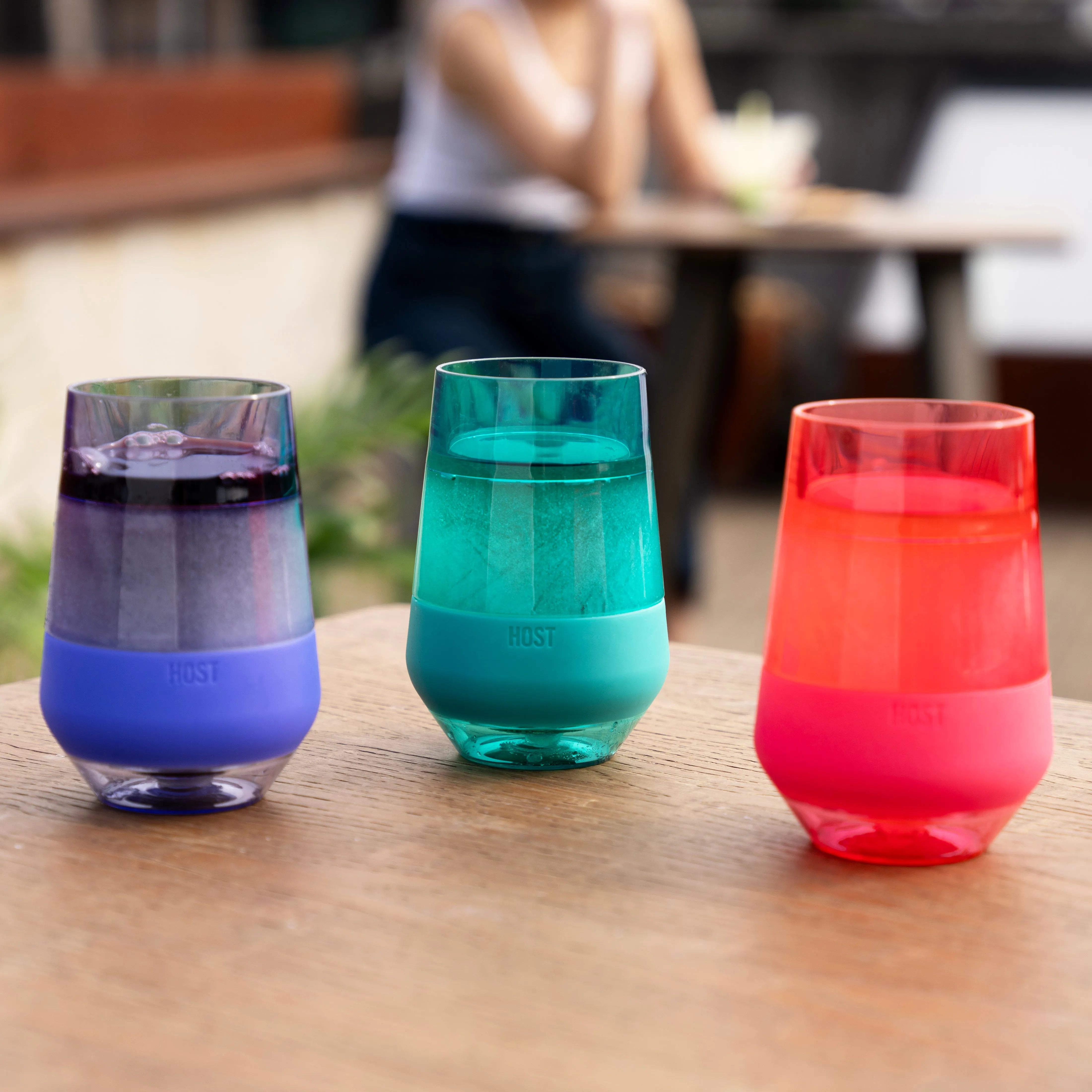 Wine FREEZE™ XL in Tinted Multicolor, Set of 4