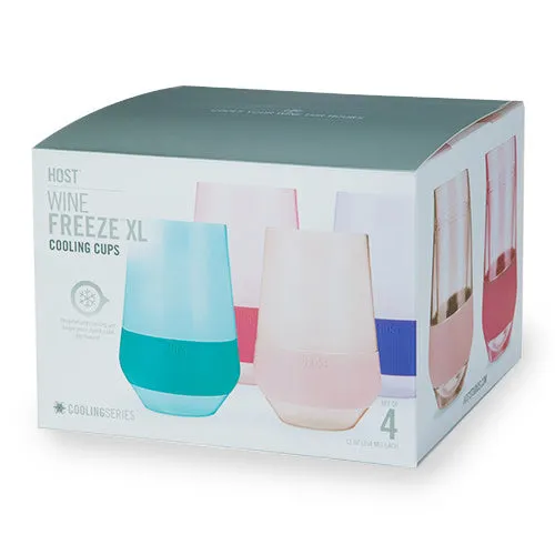 Wine FREEZE™ XL in Tinted Multicolor, Set of 4