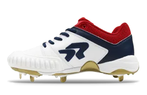 Women's American Spirit Flite Metal Softball Cleat with Pitching Toe